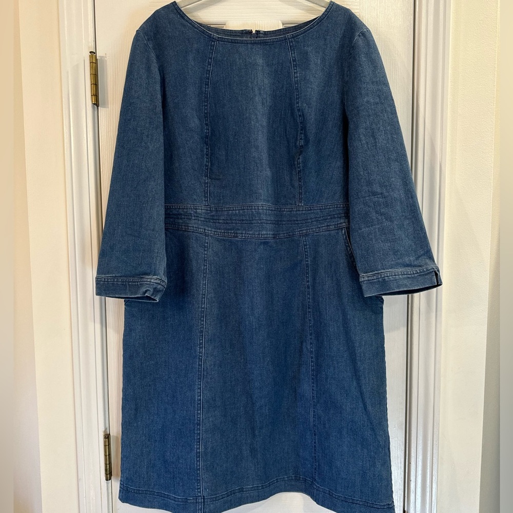 Boden Blue Denim Dress